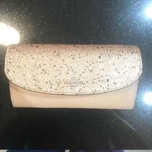 NWT Coach Star Glitter Slim Envelope Wallet